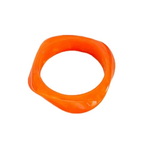 VCODWCSJO Geometrische Acryl-Manschetten-Armbänder für Frauen, breites Harz, einfache Armbänder, Schmuck, Harz, Harz von VCODWCSJO