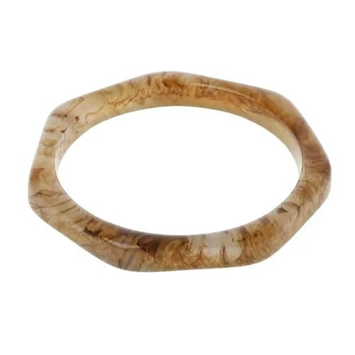 VCODWCSJO Nische Schildpatt Acryl Armband Harz Leopard meliert Armreif Geschenk für Frau, Harz, Harz von VCODWCSJO
