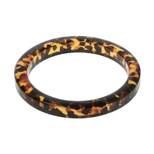 VCODWCSJO Nische Schildpatt Acryl Armband Harz Leopard meliert Armreif Geschenk für Frau, Harz, Harz von VCODWCSJO