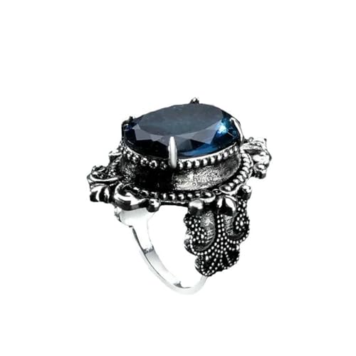 VCODWCSJO R674-8 Ring, übertriebener blauer Spiegelring, Retro-Stil, personalisierbar VCODWCSJO R674-8 Ring, übertriebener blauer Spiegelring, Retro-Stil, personalisierbar von VCODWCSJO