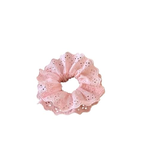 2 STÜCKE Spitzen-Haargummis for Frauen Elastische Haarbänder Pferdeschwanzhalter Binden Einfarbige Haarreifen Gummibänder Mädchen Haarring(Color 4) von VCSZYAFX