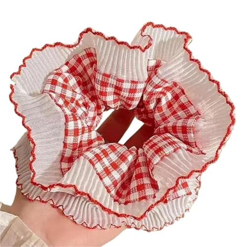 2 stücke Elegante Nette Spitze Scrunchies Frauen Mädchen Elastische Haar Gummiband Zubehör Krawatte Ring Seil Kopfschmuck Headwear Ornament(Color 4) von VCSZYAFX