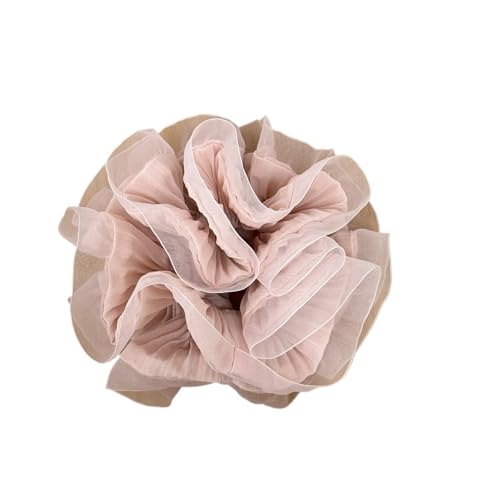 2 stücke Große Elastische Haar Bands Zubehör for Frauen Mädchen Scrunchies Krawatte Gummi(Pink scrunchie) von VCSZYAFX