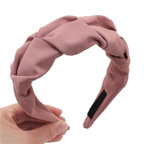Damen Stoff Haarreif Headband Breites Knoten-Stoff-Twist-Stirnband for Frauen-Mädchen-Stirnband-Party-Haar-Accessoires FüR Verschiedene Haar- Und Kleidungsfarben(Color2) von VCSZYAFX