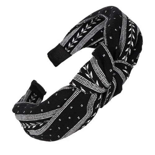 Damen Stoff Haarreif Headband Elegantes geknotetes breites Haarband Mädchen Stoff Stirnband Frauen Haarschmuck Haarband FüR Verschiedene Haar- Und Kleidungsfarben(Color3) von VCSZYAFX