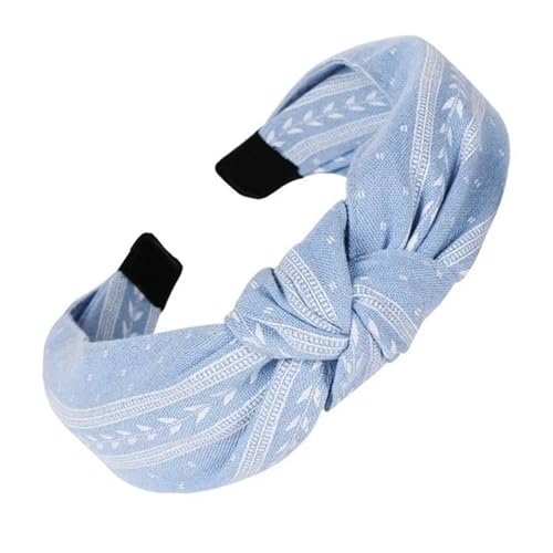 Damen Stoff Haarreif Headband Elegantes geknotetes breites Haarband Mädchen Stoff Stirnband Frauen Haarschmuck Haarband FüR Verschiedene Haar- Und Kleidungsfarben(Color6) von VCSZYAFX