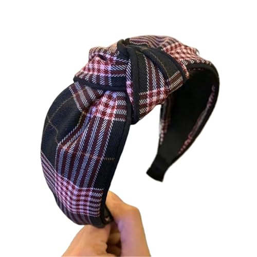 Damen Stoff Haarreif Headband Geknotetes Haarband Klassisches breites Haarband Mädchen Geknotetes Haar-Accessoires FüR Verschiedene Haar- Und Kleidungsfarben(Color2) von VCSZYAFX