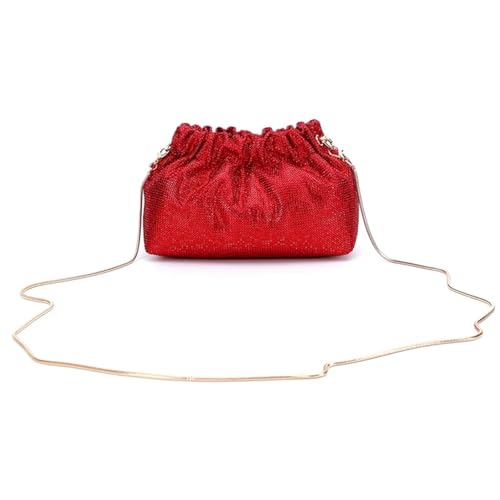 VCSZYAFX Damen Kette UmhäNgetasche Damen Abendtasche Hochzeit Braut Geldbörse Kette Umhängetasche Strass Abendtasche FüR Pendler, Shopping, Reisen Und Partys(Color5) von VCSZYAFX