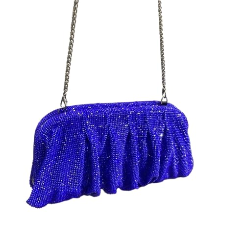 VCSZYAFX Damen Kette UmhäNgetasche Elegante funkelnde Strass-Abend-Clutch-Tasche for Damen mit Kette, Geldbörsen und Handtaschen FüR Pendler, Shopping, Reisen Und Partys(Color5) von VCSZYAFX