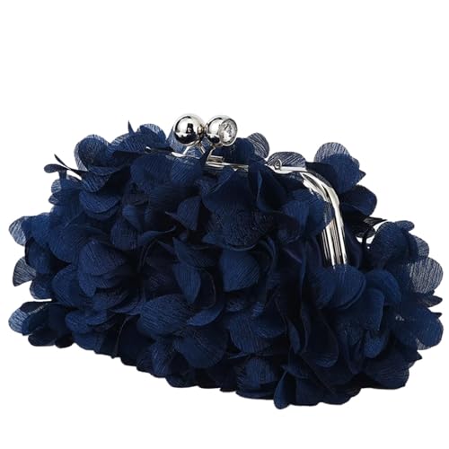 VCSZYAFX Damen Kette UmhäNgetasche Florale Abendtasche Florale Kette Umhängetasche Brauthandtasche FüR Pendler, Shopping, Reisen Und Partys(Color1) von VCSZYAFX