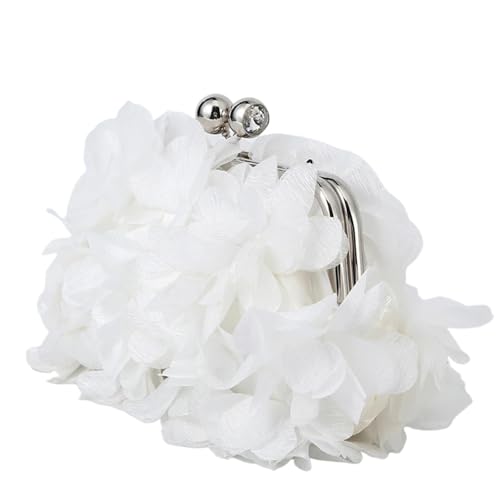 VCSZYAFX Damen Kette UmhäNgetasche Florale Abendtasche Florale Kette Umhängetasche Brauthandtasche FüR Pendler, Shopping, Reisen Und Partys(Color6) von VCSZYAFX