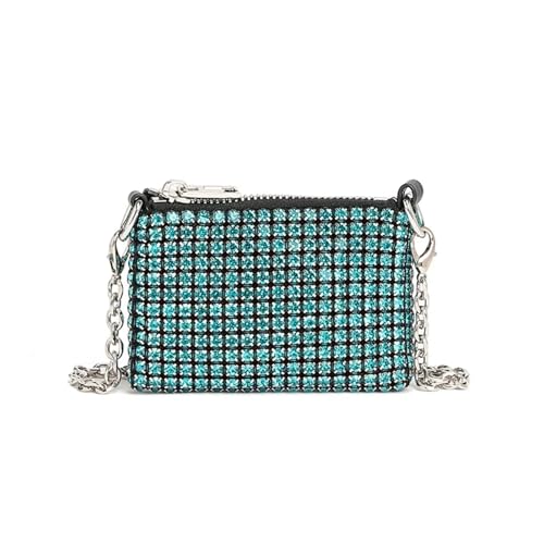VCSZYAFX Damen Kette UmhäNgetasche Frauen Luxus Handtaschen Strass Taschen Frauen Brieftaschen Party Kette Mini Schulter Taschen FüR Pendler, Shopping, Reisen Und Partys(Color2) von VCSZYAFX