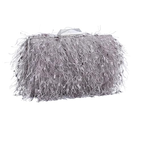 VCSZYAFX Damen Kette UmhäNgetasche Quaste Brieftasche Vintage Quaste Tasche Handtasche Elegante Kette Schulter Umhängetasche FüR Pendler, Shopping, Reisen Und Partys(Color2) von VCSZYAFX