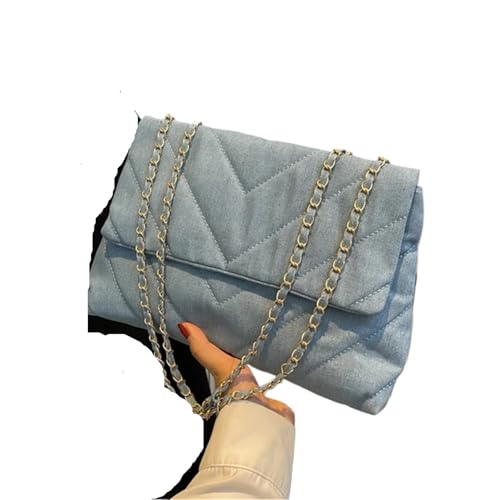 VCSZYAFX Damen Kette UmhäNgetasche Sommer Schulter Umhängetaschen Kette Handtaschen Gesteppte Tragetaschen FüR Pendler, Shopping, Reisen Und Partys(Color2) von VCSZYAFX