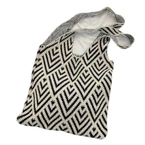 VCSZYAFX Frauen Knoten Schulter Tragbare Gestrickte Tragetaschen Telefon Schlüssel Beutel von VCSZYAFX