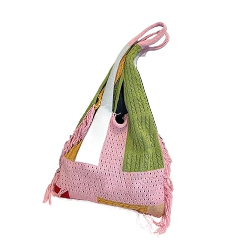 VCSZYAFX Gehäkelte Unterarm-Schultertasche, Damenhandtasche FüR Damenreisen Und Urlaub(Color2) von VCSZYAFX