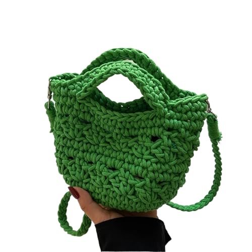 VCSZYAFX Gestrickte Messenger Bag, Lässige Strandtasche, Gewebte Messenger Bag FüR Damenreisen Und Urlaub(Color1) von VCSZYAFX