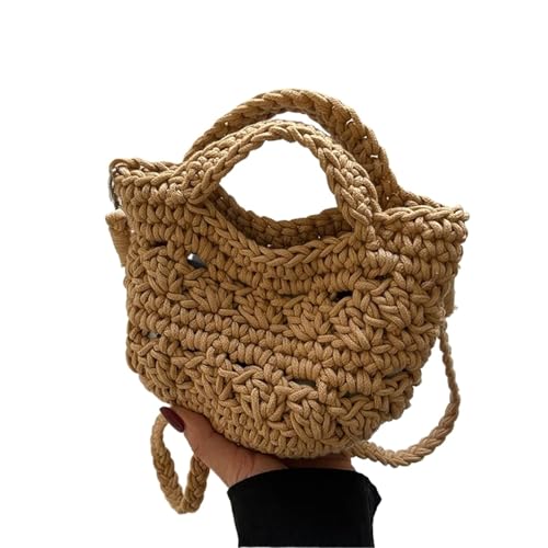 VCSZYAFX Gestrickte Messenger Bag, Lässige Strandtasche, Gewebte Messenger Bag FüR Damenreisen Und Urlaub(Color4) von VCSZYAFX