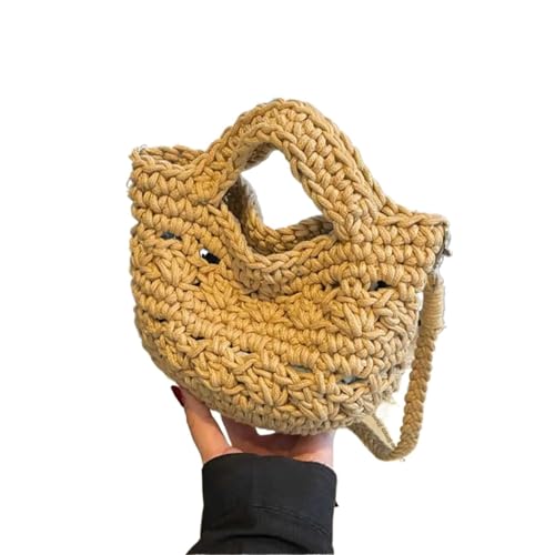 VCSZYAFX Gestrickte Strandhandtaschen, gewebte Taschen, Umhängetaschen for Damen FüR Damenreisen Und Urlaub(Color5) von VCSZYAFX