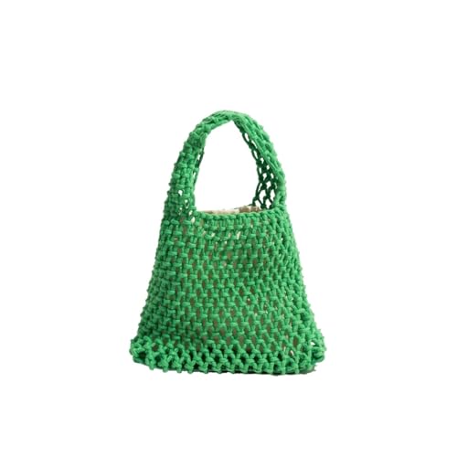 VCSZYAFX Hobo-Tasche aus gewebtem Baumwollseil, hohl, einfache Clutch FüR Damenreisen Und Urlaub(Color1) von VCSZYAFX