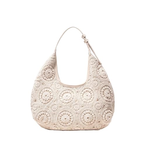 VCSZYAFX Hohlgewebte Tasche, Strandtasche, Damen-Umhängetasche FüR Damenreisen Und Urlaub(Style3) von VCSZYAFX