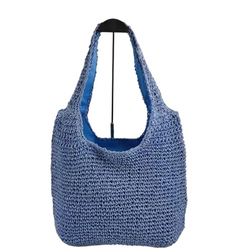VCSZYAFX Rattan frauen Schulter Tasche Gewebte Handtasche Große Kapazität Sommer Strand Stroh FüR Damenreisen Und Urlaub(Color4) von VCSZYAFX
