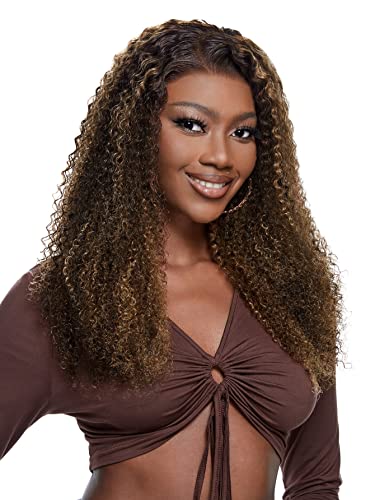 Human Lace Wigs 13 * 4 Lace Front Curly Human Hair Wig for Black Women (Color : 150Density 13 * 4, Size : 20 inch) von VDESC