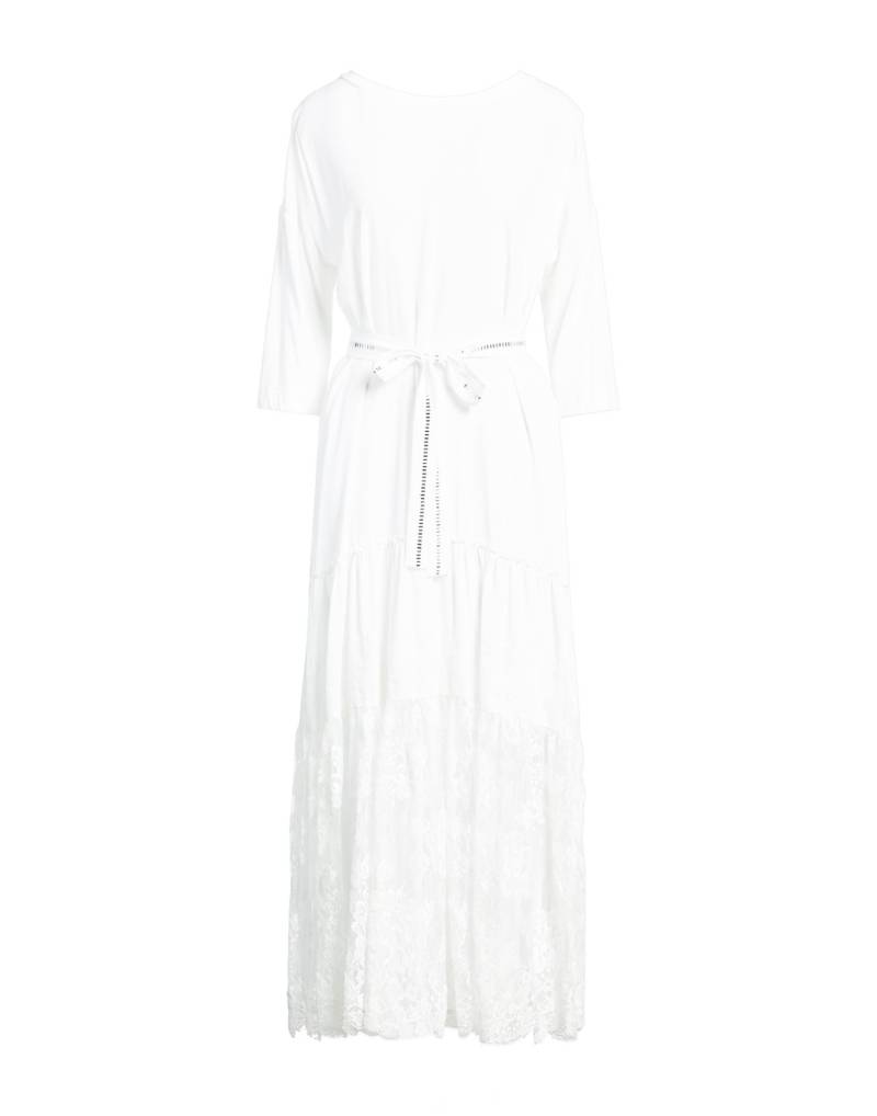 VDP VIA DELLE PERLE Maxi-kleid Damen Weiß von VDP VIA DELLE PERLE