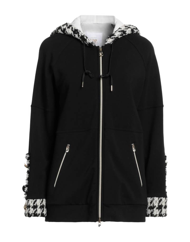 VDP VIA DELLE PERLE Sweatshirt Damen Schwarz von VDP VIA DELLE PERLE
