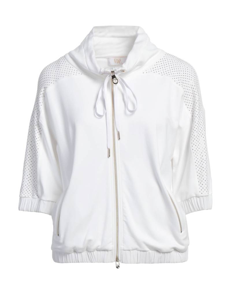 VDP VIA DELLE PERLE Sweatshirt Damen Weiß von VDP VIA DELLE PERLE