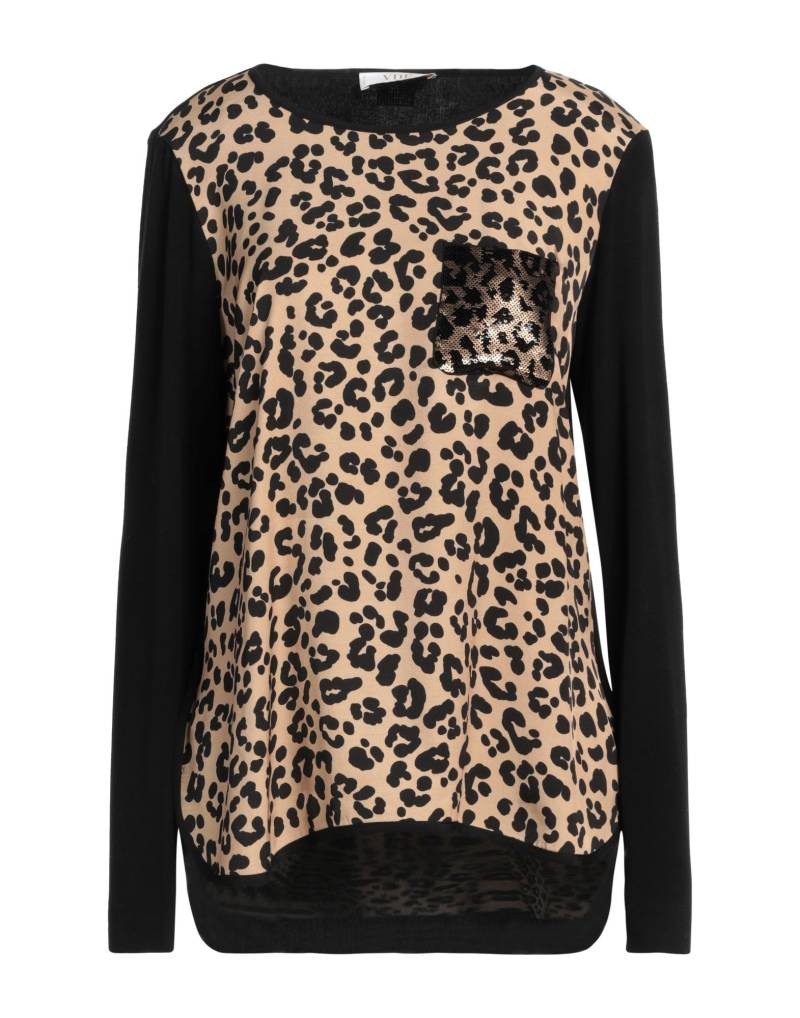 VDP VIA DELLE PERLE T-shirts Damen Schwarz von VDP VIA DELLE PERLE