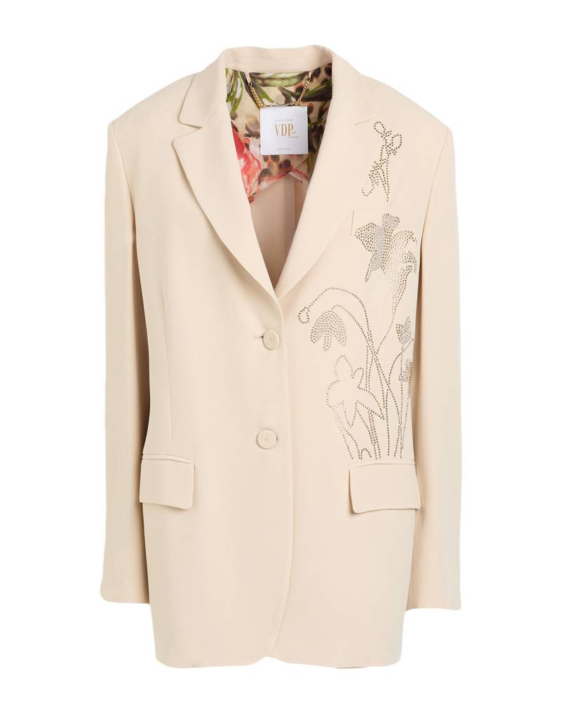 VDP VIA DELLE PERLE Blazer Damen Beige von VDP VIA DELLE PERLE