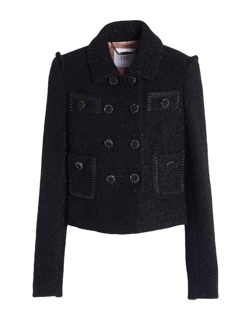 VDP VIA DELLE PERLE Jacke & Anorak Damen Schwarz von VDP VIA DELLE PERLE