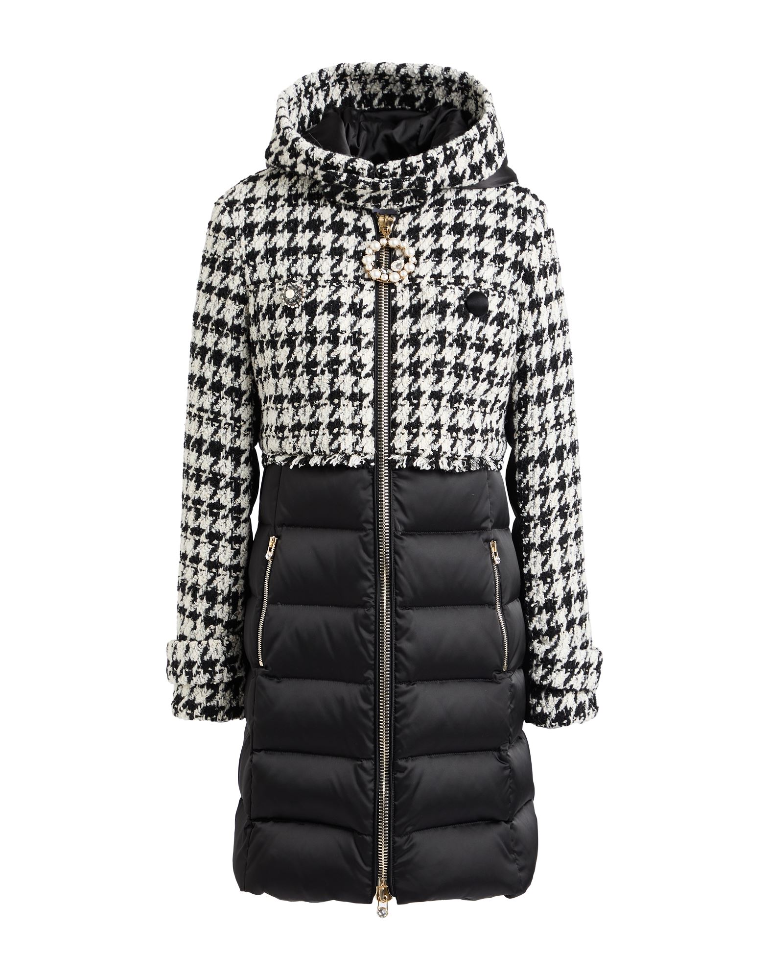 VDP VIA DELLE PERLE Pufferjacke & Daunenjacke Damen Schwarz von VDP VIA DELLE PERLE