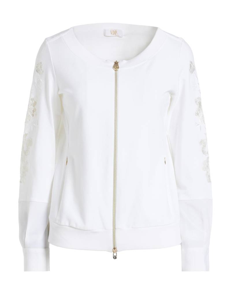 VDP VIA DELLE PERLE Sweatshirt Damen Weiß von VDP VIA DELLE PERLE