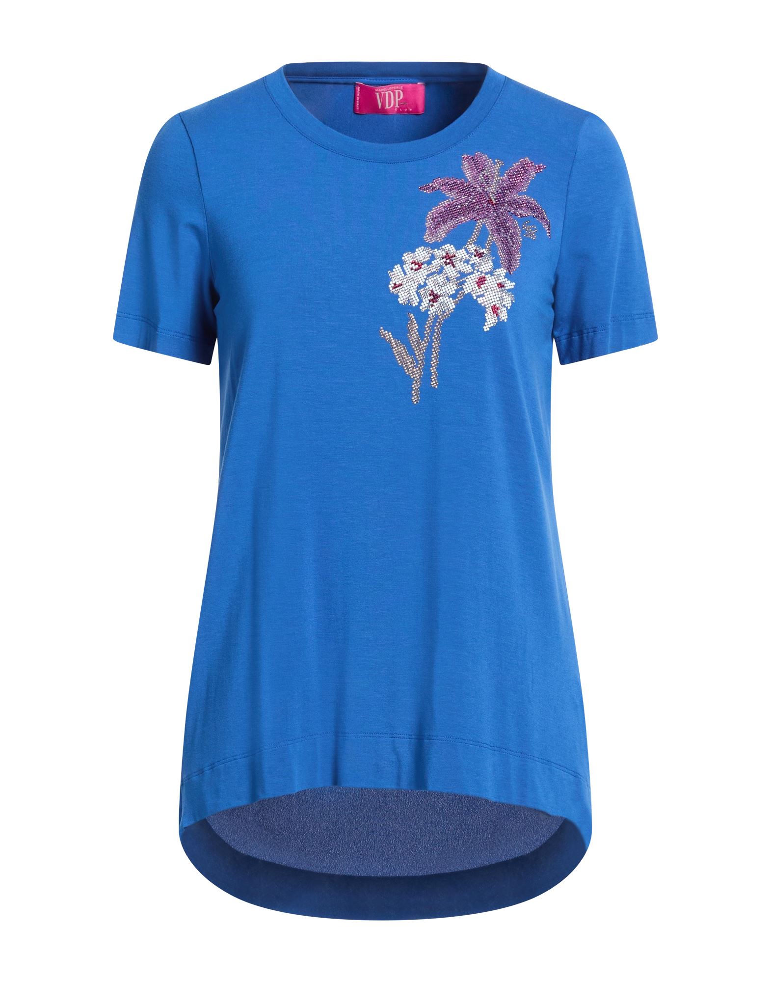 VDP VIA DELLE PERLE T-shirts Damen Blau von VDP VIA DELLE PERLE