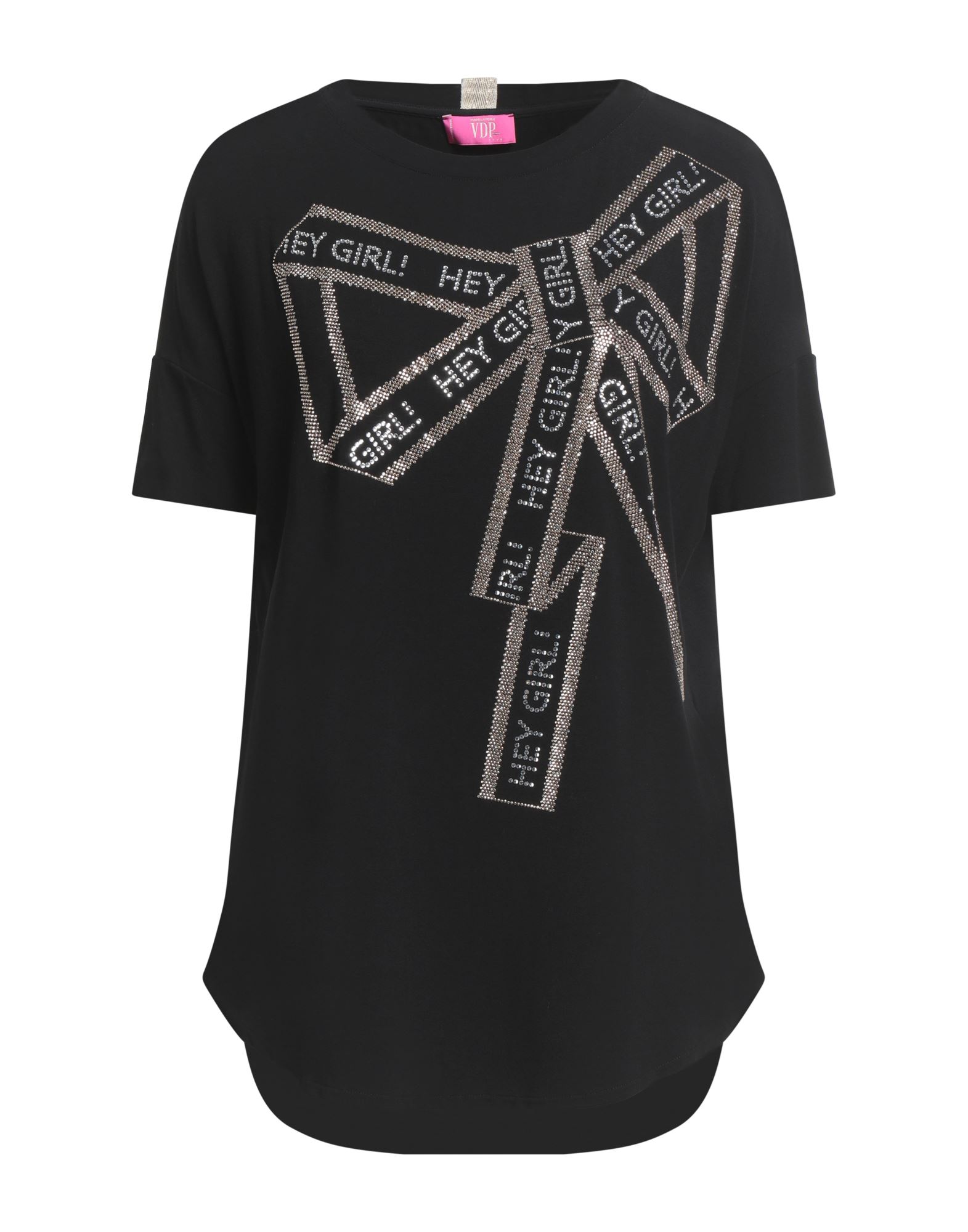 VDP VIA DELLE PERLE T-shirts Damen Schwarz VDP VIA DELLE PERLE T-shirts Damen Schwarz von VDP VIA DELLE PERLE