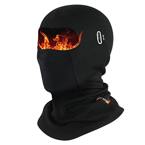 VDYXEW Sturmhaube Winter Skimaske Herren und Damen, Winddichte Thermo Balaclava Gesichtshaube für Outdoor Sports Radfahren, Skifahren, Motorrad, Fahrrad(Schwarz) von VDYXEW