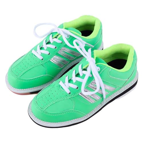 VEACAM Damen Bowlingschuhe Anfänger Gleitsohle Bowling Trainingsschuhe Leichte weibliche Bowler Trainer,Grün,36 EU von VEACAM