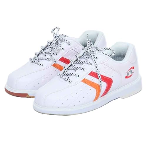 VEACAM Damen Bowlingschuhe Leichte Rasen Bowls Trainer Atmungsaktive Bequeme Bowler Trainer für Frauen,Weiß,40 EU von VEACAM