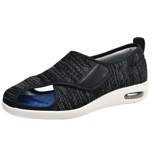 VEACAM Diabetiker Schuhe Herren Damen Extra Breite Arthritis Orthopädische Ödeme Hausschuhe Atmungsaktiv Verstellbarer Slip On Wanderschuhe Ältere,Black Gray,37 EU VEACAM Diabetiker Schuhe Herren Damen Extra Breite Arthritis Orthopädische Ödeme Hausschuhe Atmungsaktiv Verstellbarer Slip On Wanderschuhe Ältere,Black Gray,37 EU von VEACAM