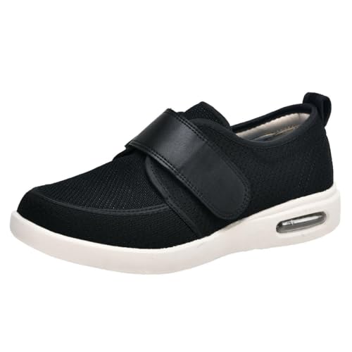 VEACAM Extra Breite Diabetikerschuhe Für Männer Frauen Freizeitschuhe Für Ältere Menschen Atmungsaktive Verstellbare Geschwollene Füße Turnschuhe,Schwarz,46 EU VEACAM Extra Breite Diabetikerschuhe Für Männer Frauen Freizeitschuhe Für Ältere Menschen Atmungsaktive Verstellbare Geschwollene Füße Turnschuhe,Schwarz,46 EU von VEACAM