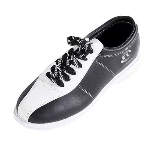 VEACAM Herren Frauen Große Größe Indoor Bowls Schuhe, Bowling Trainer Schnürung Dämpfung Sportschuhe,Weiß,34 EU von VEACAM