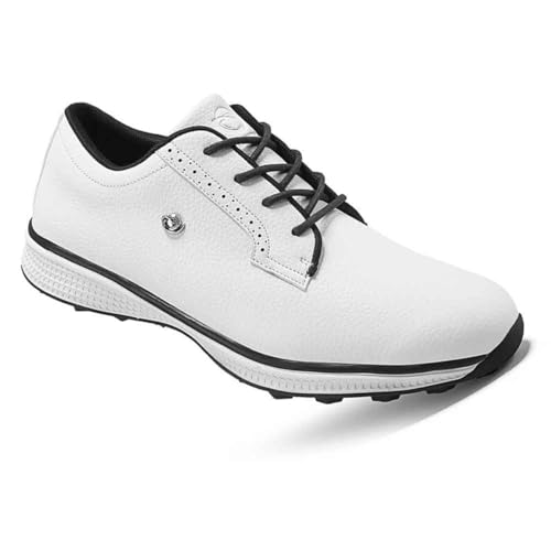 VEACAM Männer Golfschuhe Outdoor Leder Casual Sipkeless wasserdichte Walking Sport Turnschuhe Für Männliche Golfer,Weiß,41 EU VEACAM Männer Golfschuhe Outdoor Leder Casual Sipkeless wasserdichte Walking Sport Turnschuhe Für Männliche Golfer,Weiß,41 EU von VEACAM