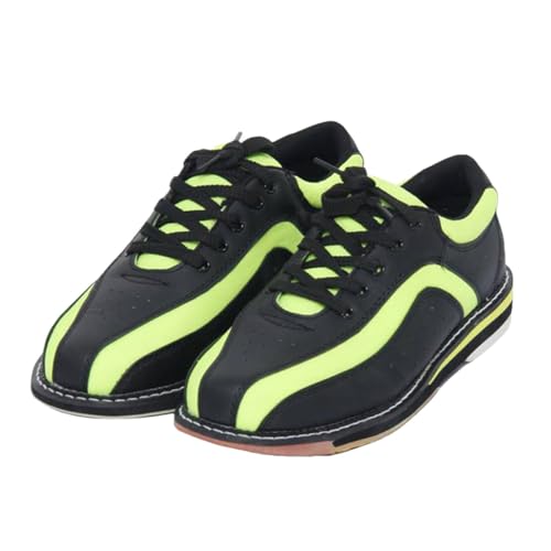 VEACAM Unisex Bowler Schuhe Lässige Mode Bowl Übung Turnschuhe Komfort rutschfeste Bowling Sport Athletik Trainer,Grün,45 EU von VEACAM