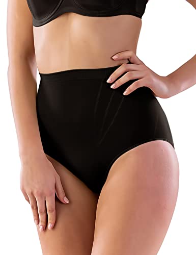 VEDATS Damen Shapewear Miederslip Figurformend Shaping-Slip Formslip Shaper Bauch-Weg (L, Schwarz) von VEDATS