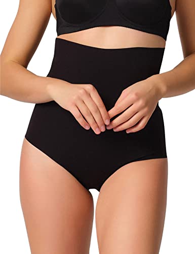 VEDATS Damen Shapewear Miederslip Seamless Nahtlos Figurformend Shaping-Slip Unsichtbar Bauch-Weg (XL, Schwarz) von VEDATS
