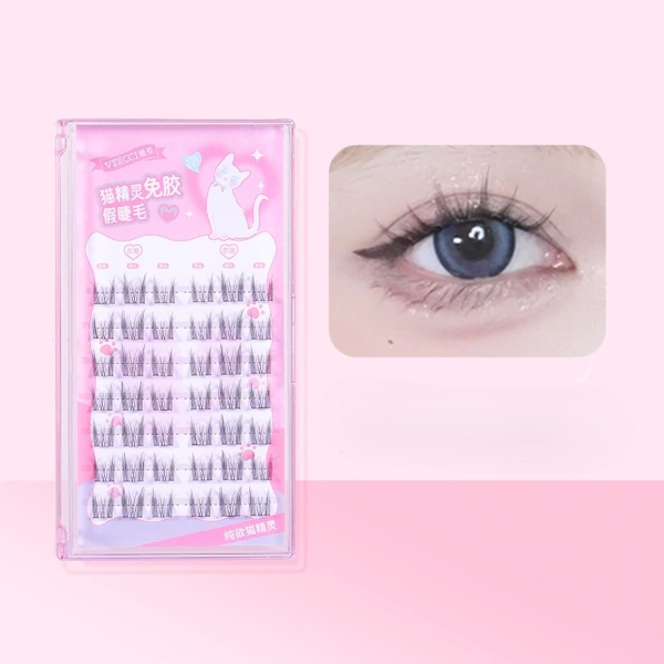 VEECCI - Cat Elf Self-Adhesive False Eyelashes - 42pcs - Pure Cat Elf von VEECCI