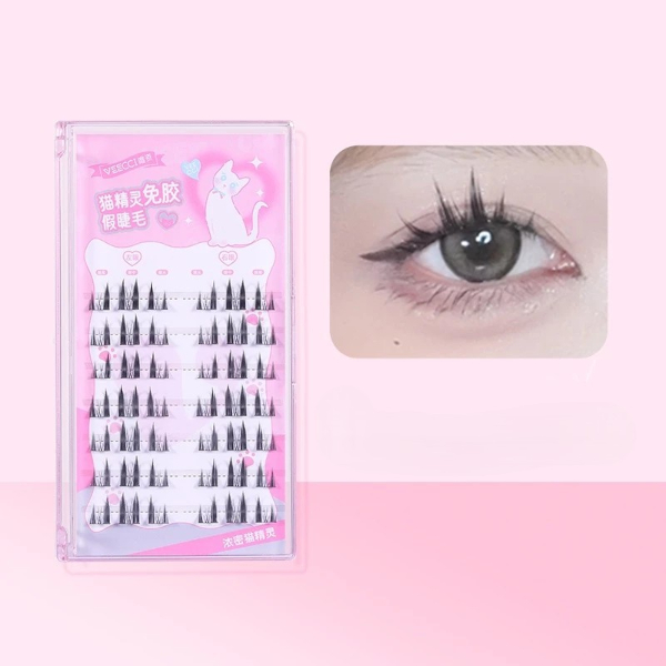 VEECCI - Cat Elf Self-Adhesive False Eyelashes - 42pcs - Thick Cat Elf von VEECCI