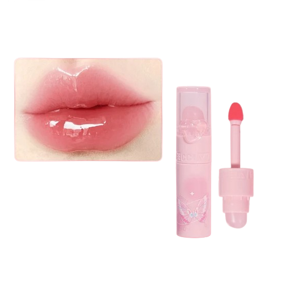 VEECCI - Dual-Ended Clear Watery Lip Gloss - 2g - V04 Candied Stawberry von VEECCI